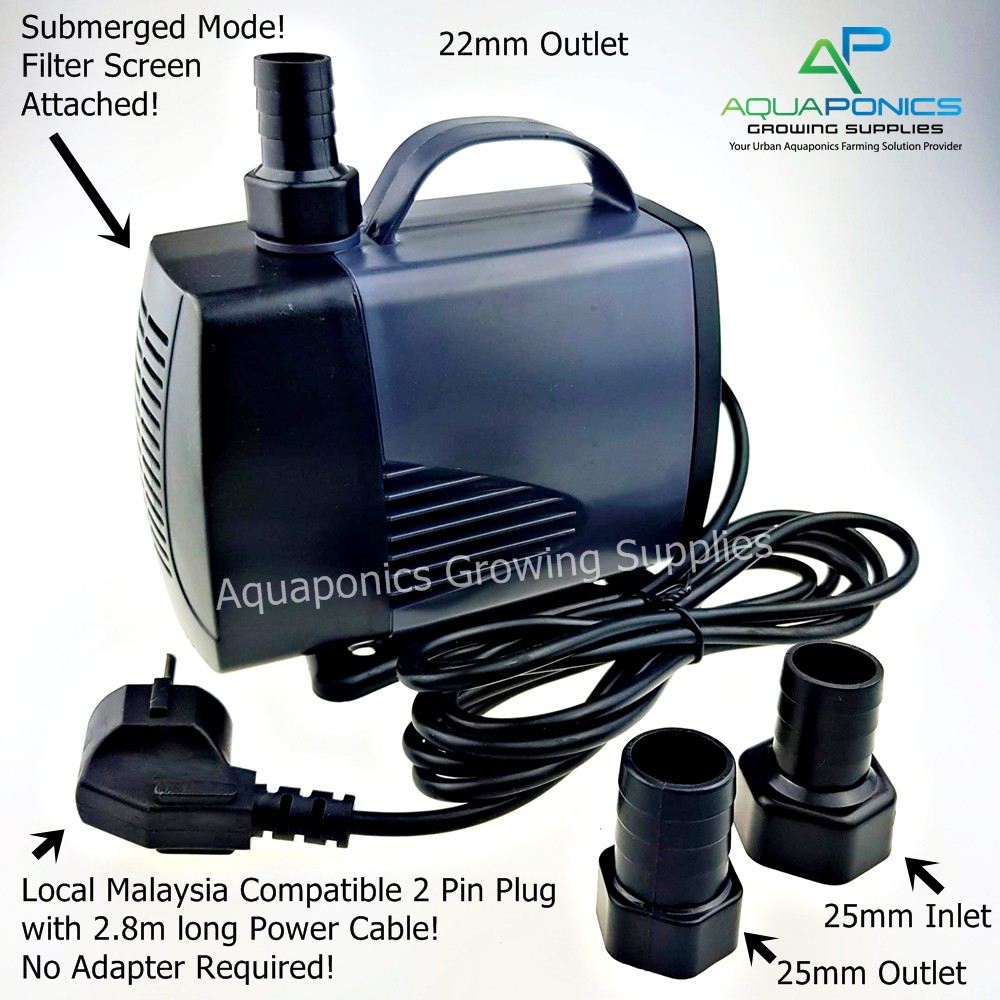 SOBO WP-7000 Aquarium 105W Submersible Water Pump Aquaponics Fountain ...