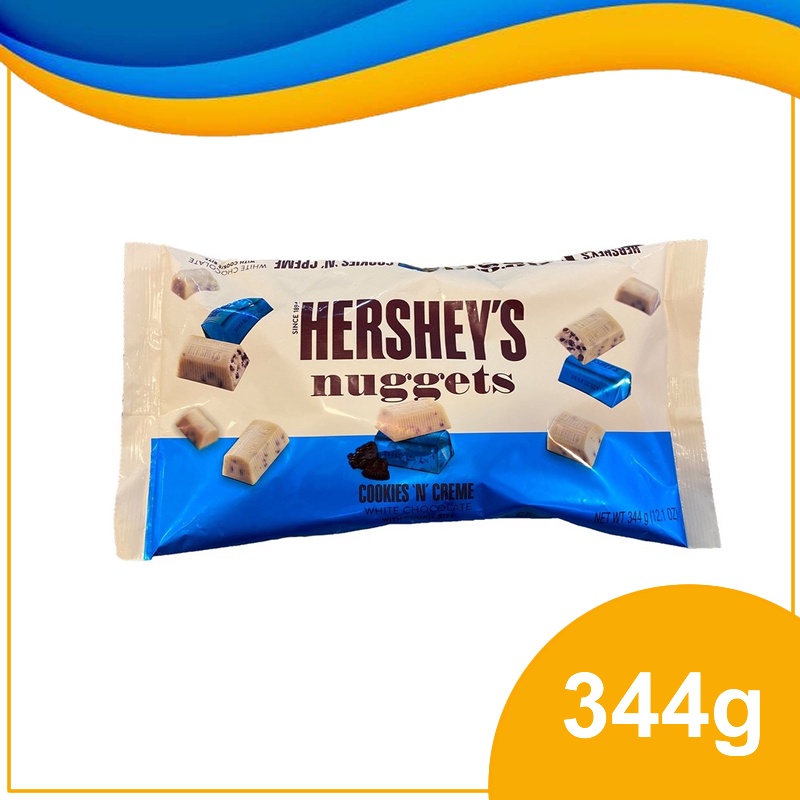 Hershey's Nuggets Cookies & Creme Chocolate 344g (Expiry Date7 AUGUST