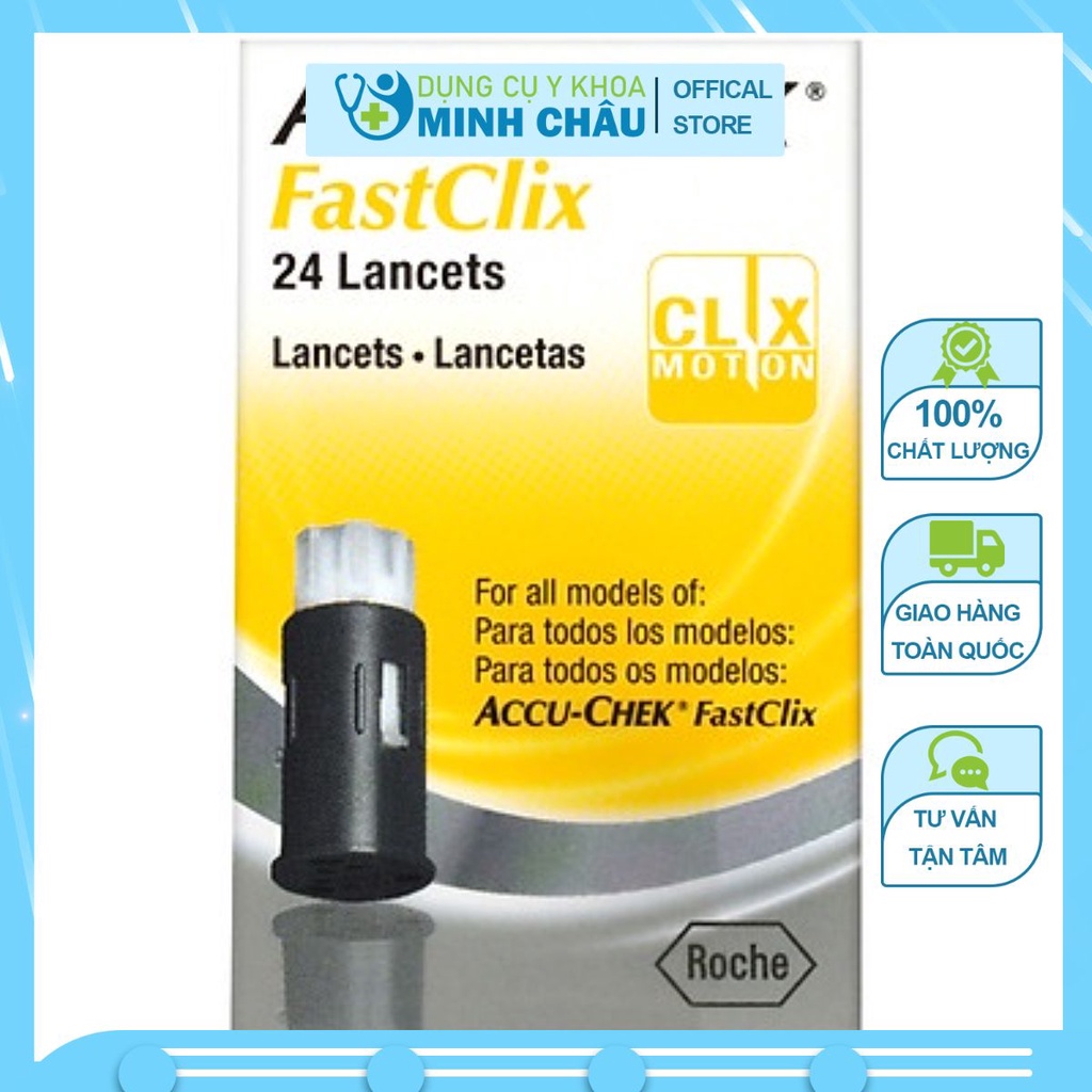 ACCUCHEK Accucheck Fastclix lancet 24 Blood Needle (Used For Accu chek Performa Blood