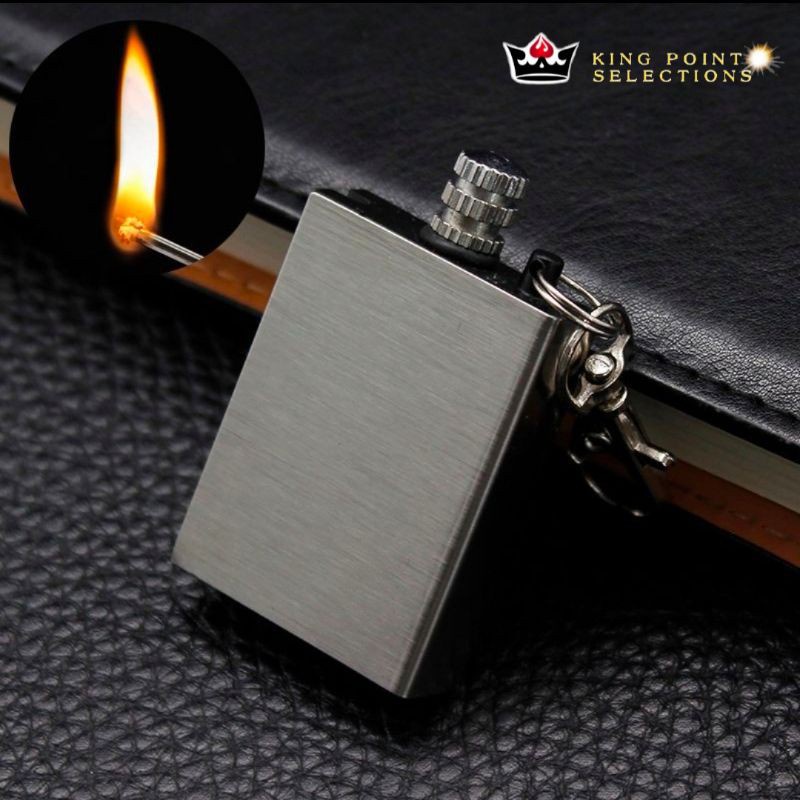 READY STOCK Mini Stainless Steel Waterproof Match Lighter Zippo Fluid