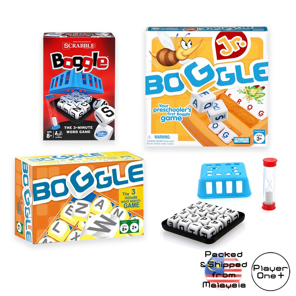 Boggle Classic Scrabble Junior Family Word Search Game Educational Fun ...