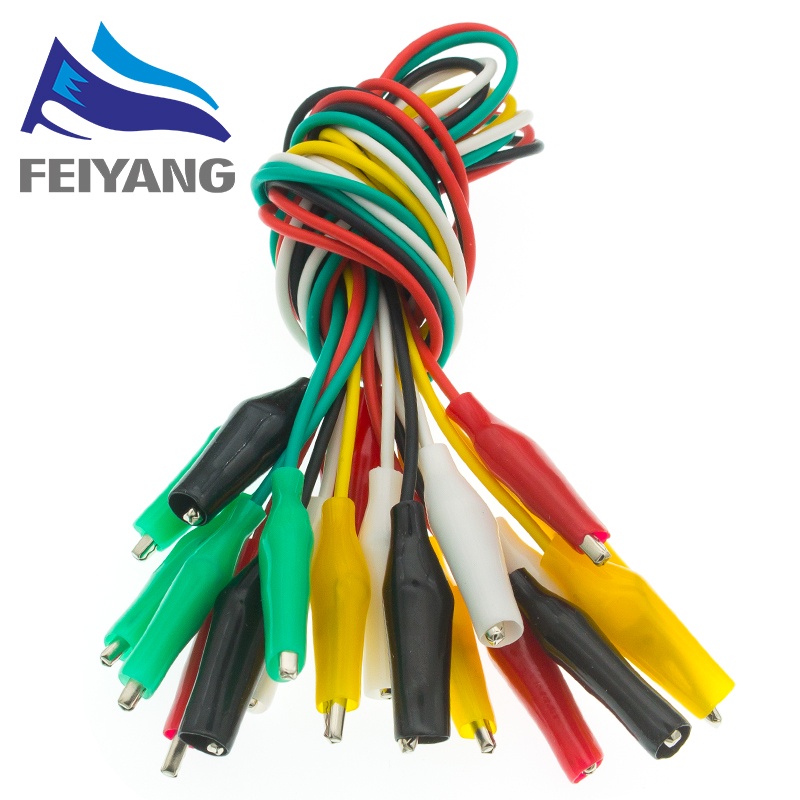 10pcs Alligator Clips Electrical DIY Test Leads Alligator Doubleended Crocodile Clips Roach