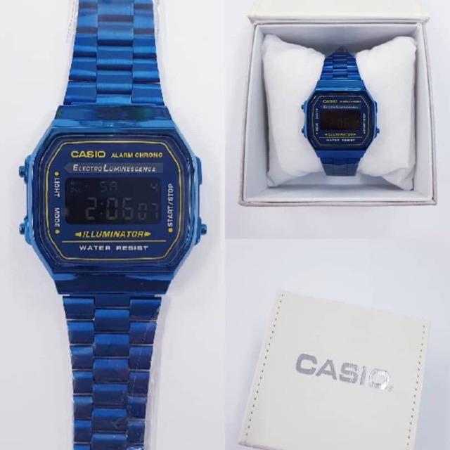 Casio store a168 blue