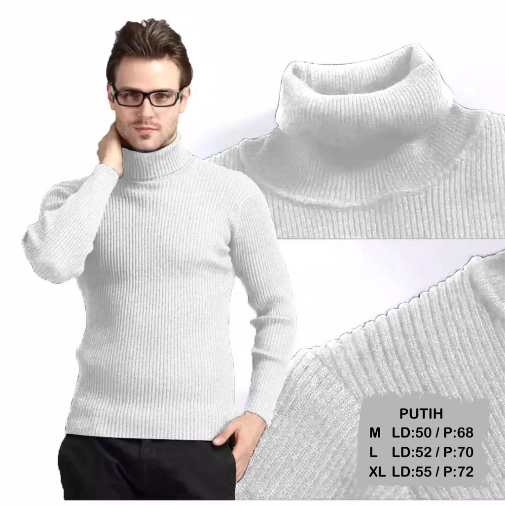 high-neck T-shirt