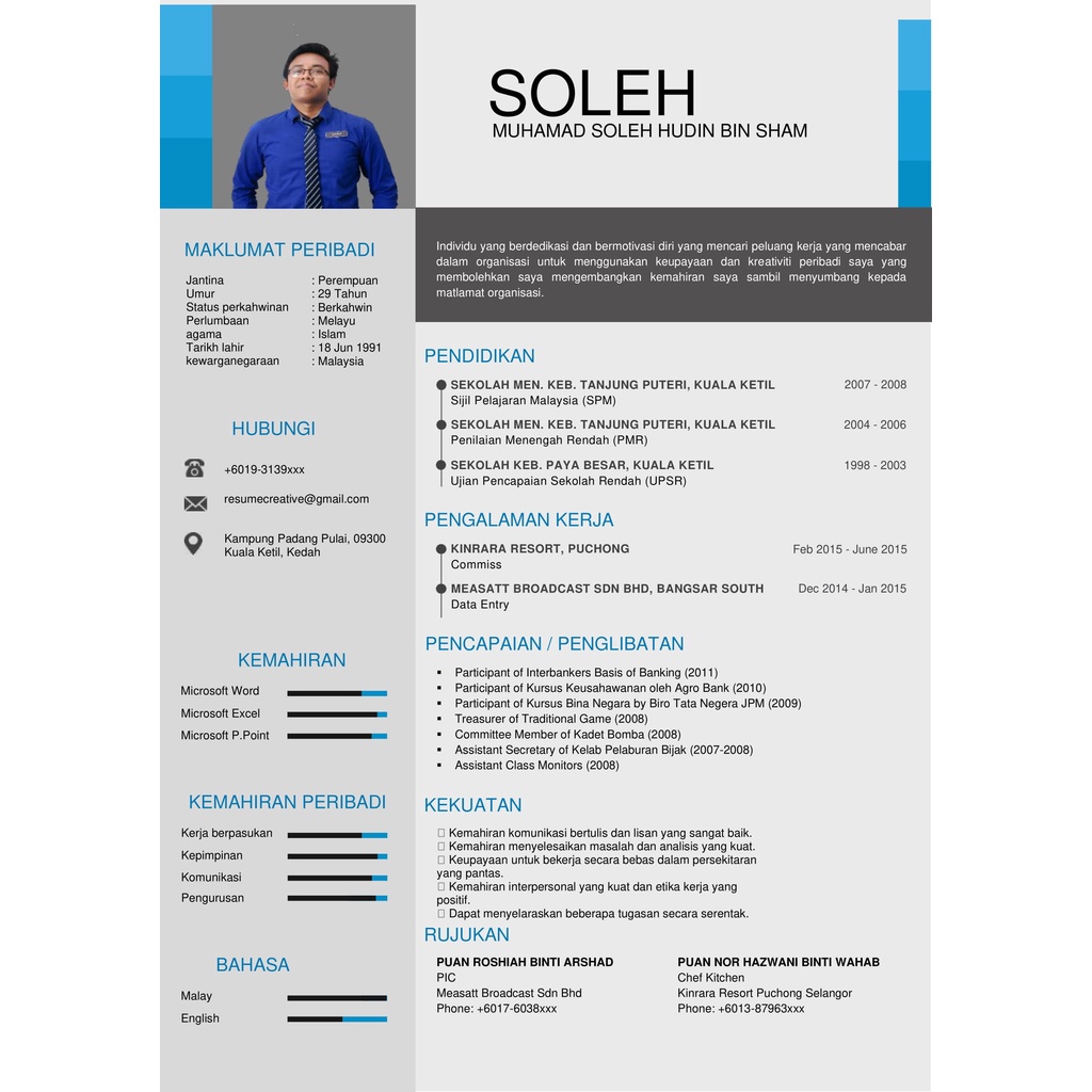 [Malay] 20 Sets Professional Resume/CV Templates 🔥 Edit Dalam Microsoft ...