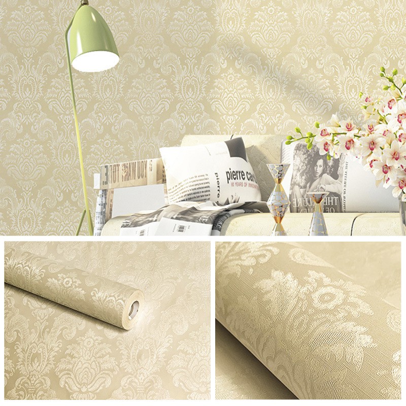 10M Pvc Self Adhesive Wallpaper Linen Pattern for Home for Bedroom ...