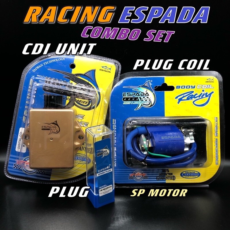 KRISS 110 KRISS 1 RACING CDI ESPADA (6pin) & RACING PLUG COIL Espada Racing Spark Plug 100