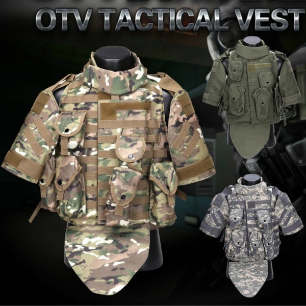 Tactical Molle Vest For Airsoft & Paintball – Adjustable Plate Carrier, One Size Fits Most
