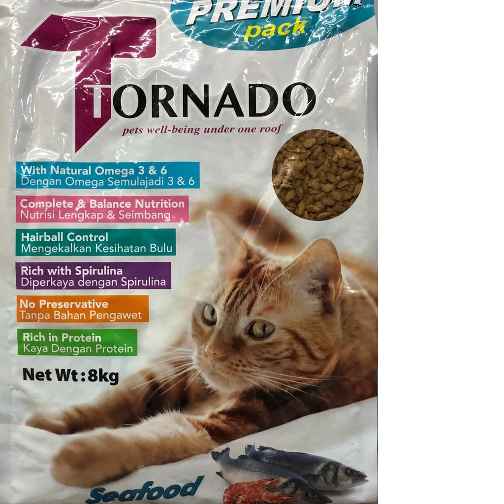 Tornado cat Food (Seafood) 8KG ORIGINAL PACK | Shopee Malaysia