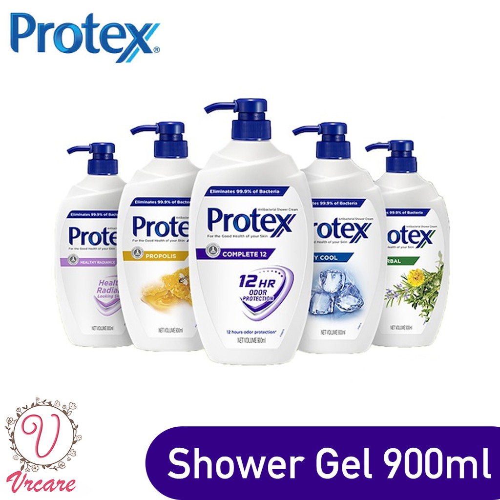 Protex Shower Gel 900ml Icy Cool , Herbal , Healthy Radiance , Complete 12 , & Propolis Shopee