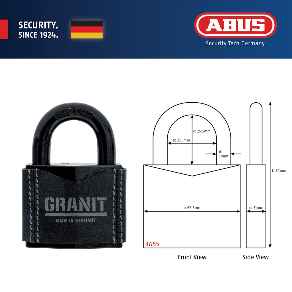 ABUS GRANIT 37/70 High Security Padlock Keyed Alike 2 Pack | 37RK/70 - View #8