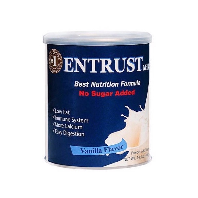 (Date T7 / 2025) Entrust Milk Unsweetened Milk For American Diabetics