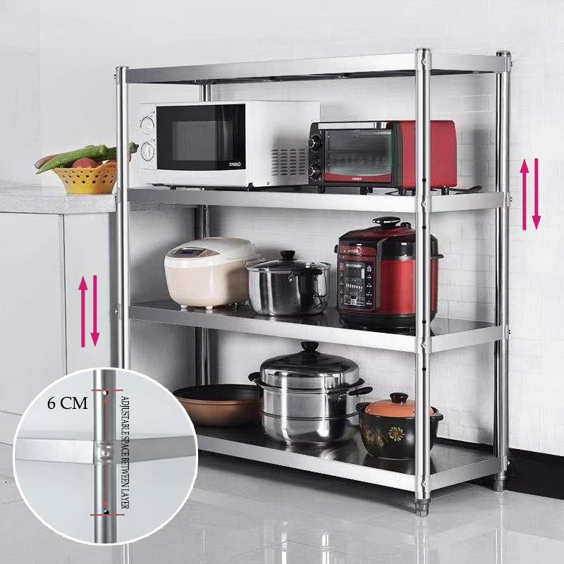 Multi-Layer Multipurpose Premium Stainless Steel Kitchen Storage Rack ...