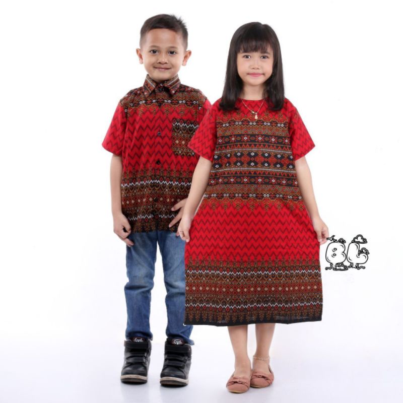 Family COUPLE BATIK COUPLE DRES BATIK COUPLE DRESS SHORT BATIK