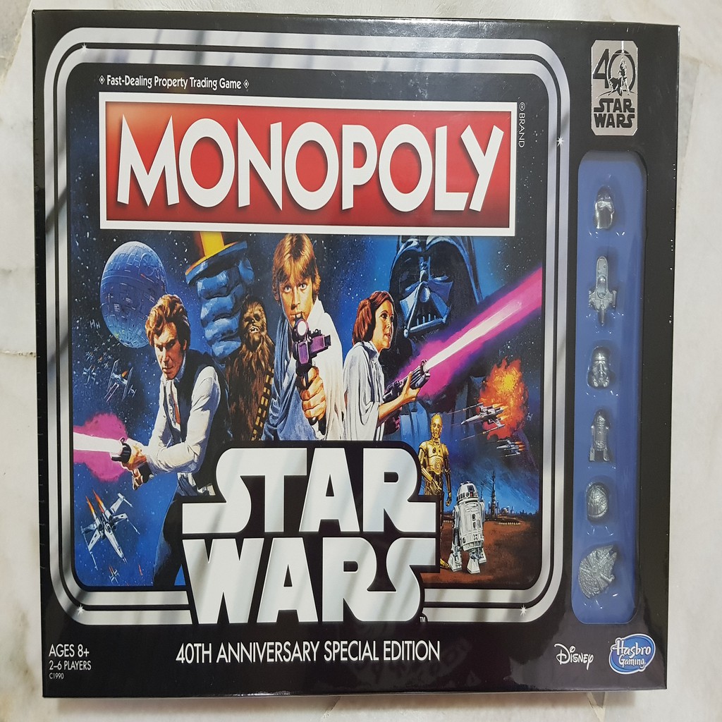 Hasbro gaming monopoly game star 2025 wars 40th anniversary special edition