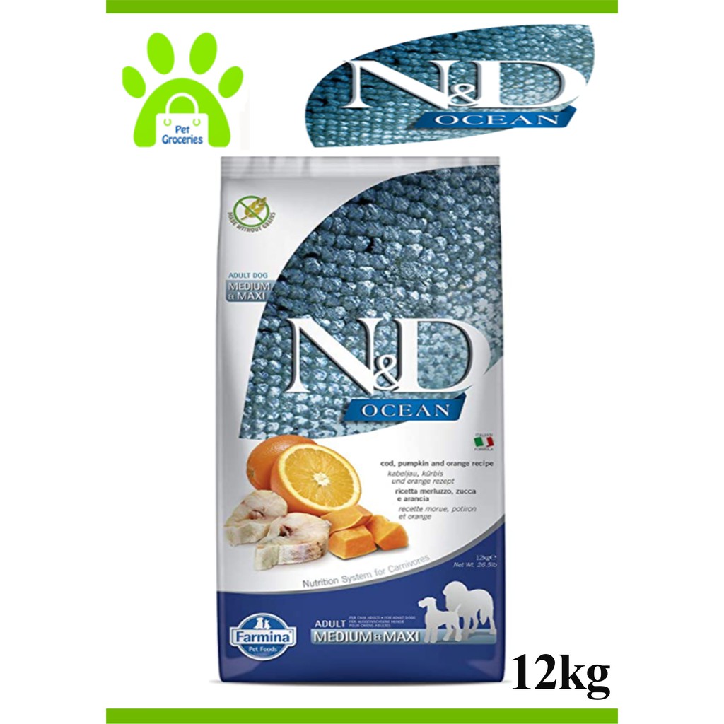 Farmina N&D Ocean Pumpkin Codfish Orange Grain Free Adult Dog