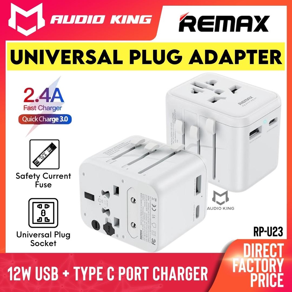 REMAX Travel Adapter Universal Adapter Universal Plug Adapter