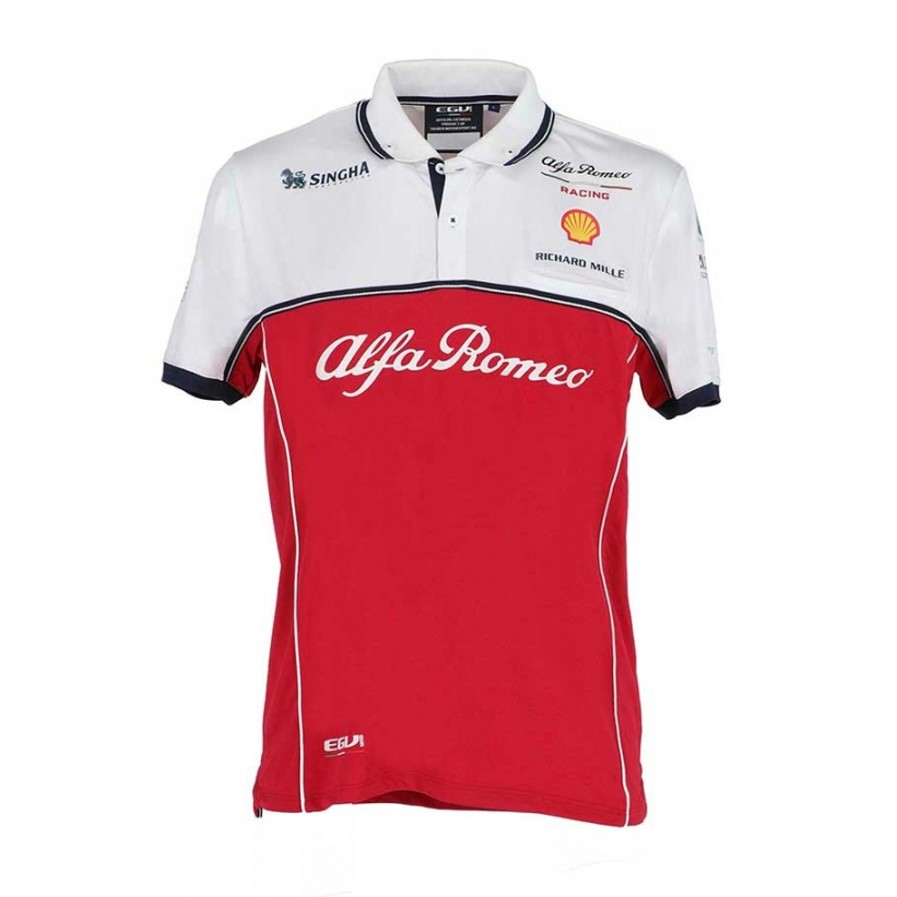 Men POLO T shirt 1910 F1 Alfa Romeo Richard Mille Racing Team Summer Outdoor Training Sports Game Singha Cycling