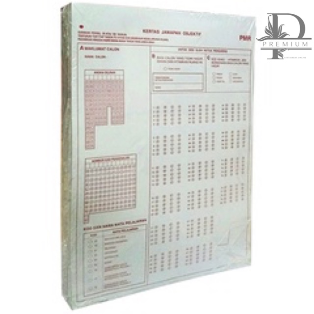 Objective Sheets UPSR (480 Sheets) / Kertas OMR (UPSR) / Kertas Jawapan ...