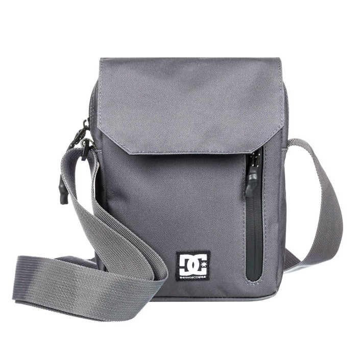 DC Shoes Starcher Borsa Da Corriere Uomo 2,5L – Tela Poliestere Riciclato, Nero Leopardato