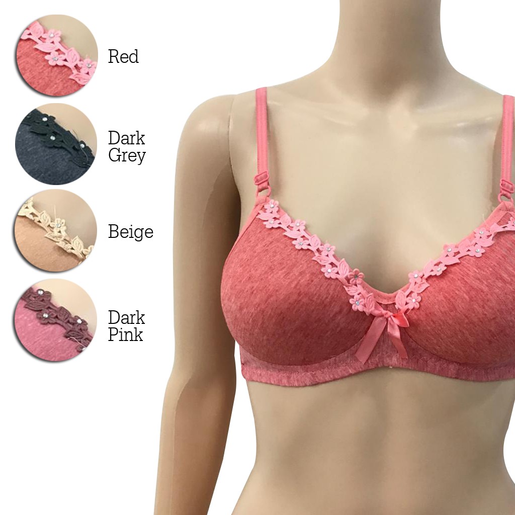 Buy KUTU Large size lace gather big cup cup bra 34-44BCDEF (90D=40C,  complexion) Online at desertcartEcuador