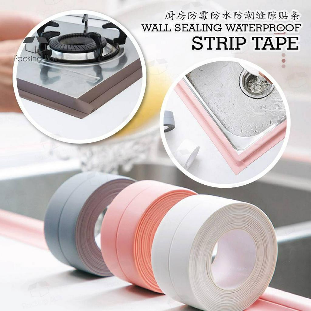 PVC Bathroom Kitchen Shower Sink Bath Sealing Strip Tape Self Adhesive Waterproof Wall Sticker