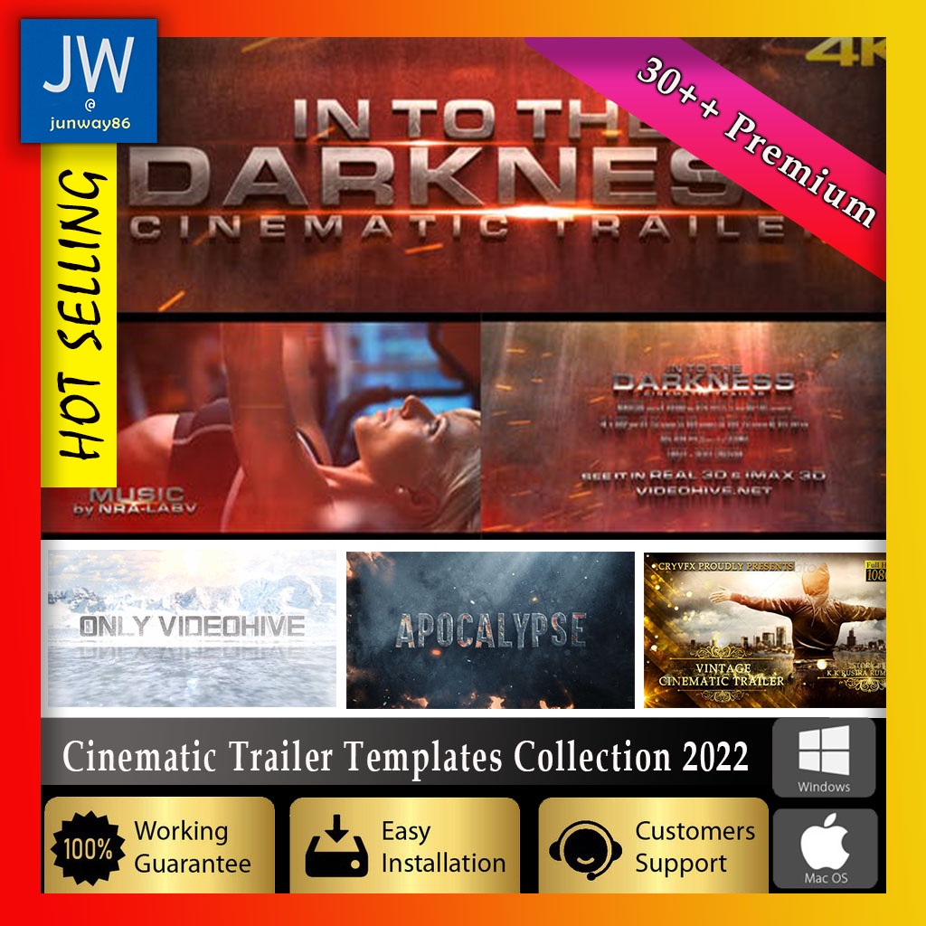 37 Premium Cinematic Trailer Templates Collection 2022 + Tutorial for ...