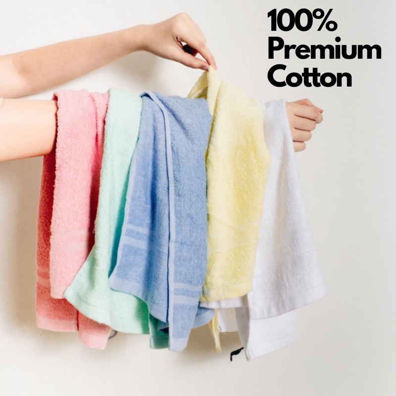 Premium Organic Cotton Hand Towel 100 Cotton Face Towel High Water Absorption Luxury Elegant Comfy Long Lasting Shopee Malaysia