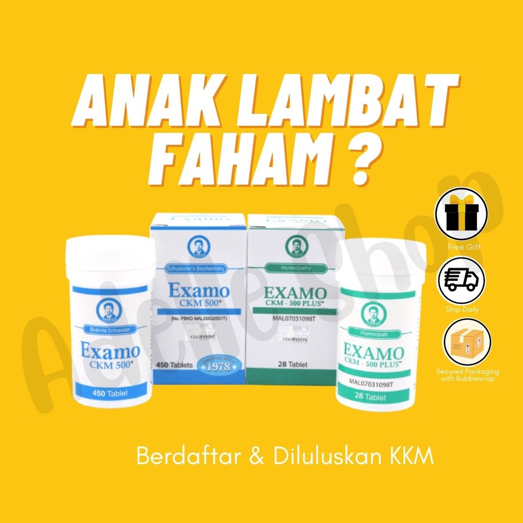 EXAMO CKM 500 Ekonopek Original Ubat Minda Cerdik Booster Pelajar ...