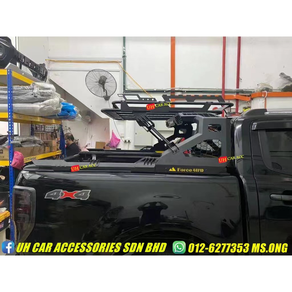 Ford Ranger T9 2022 Xl Xlt Wildtrak Force Sport Roll Bar With Roof Carrier Rack Shopee Malaysia 7917