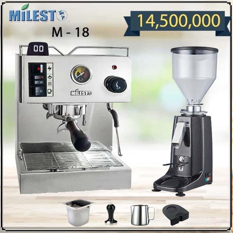 Milesto EM-18 Coffee Maker Set + CRM 020 Grinder 100% New | Shopee Malaysia