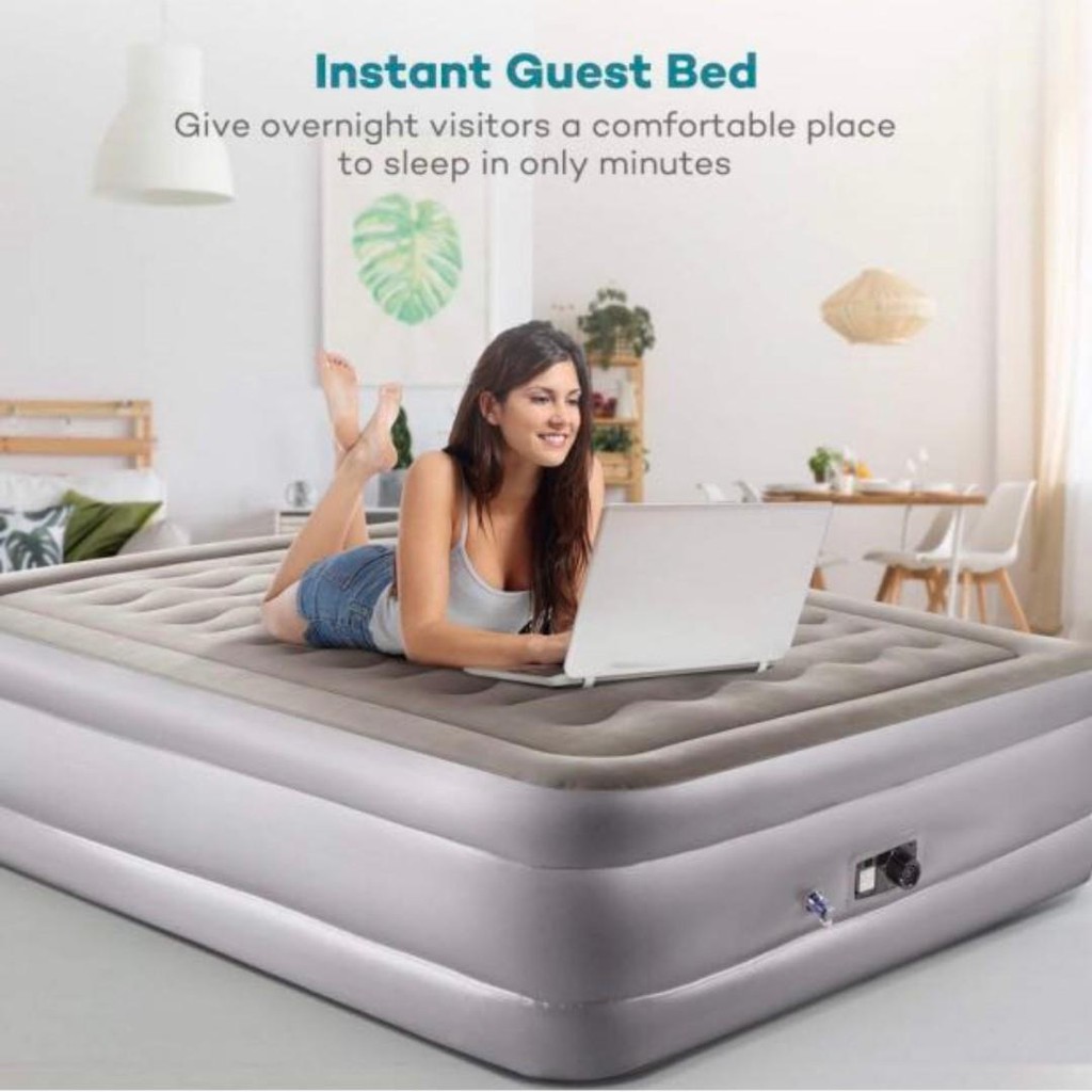 SABLE Queen Size Air Bed with build in electric air pump Shopee Malaysia