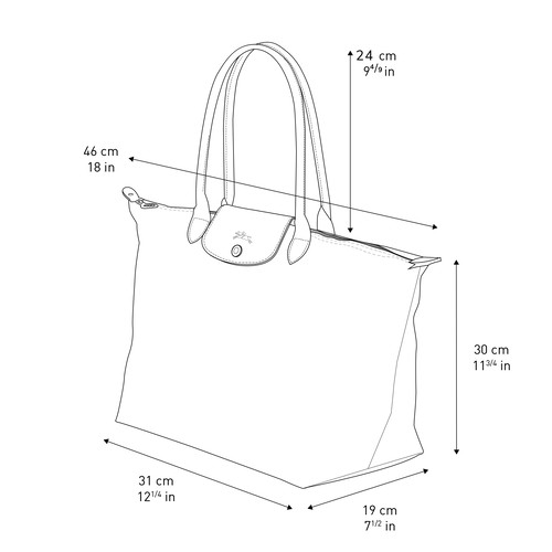 Longchamp pliage dimensions hotsell