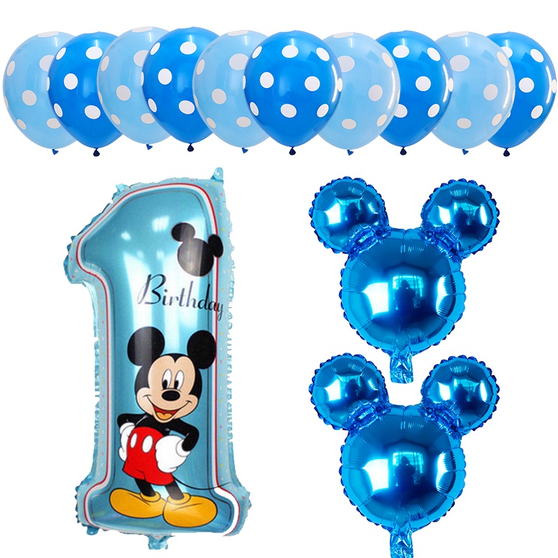 High quality Disney Mickey Mouse balloon Theme Children's 1st Birthday ...