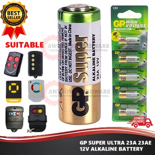 23A 12V GP Super Alkaline Battery equivalent to L1028 A23 LRV08 MN21