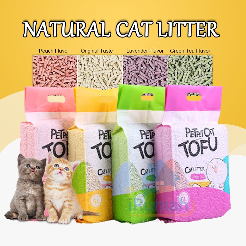 PET PET CAT TOFU Cat Litter Premium Flushable TOFU SOYA CAT LITTER 6
