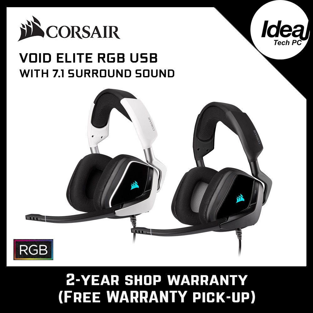 Corsair Void Elite RGB USB Gaming Headset Shopee Malaysia