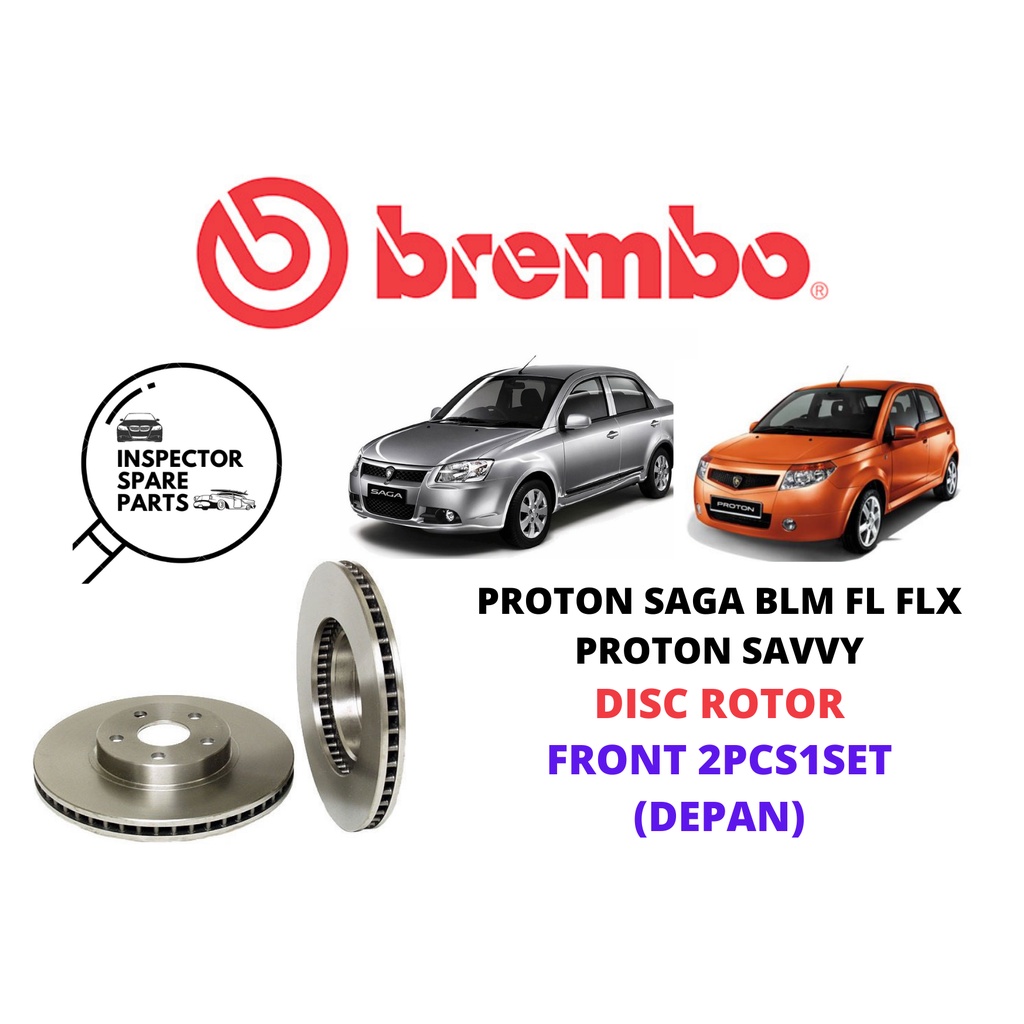 (2PCS1SET) 100% BREMBO PROTON SAGA BLM FL FLX SAVVY FRONT DISC ROTOR 09 ...