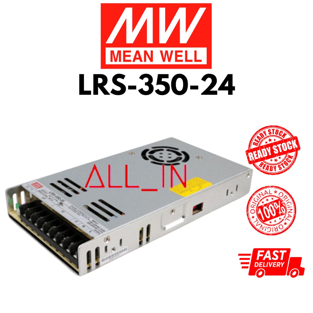 Mean Well LRS-350-24 (24V 350W 14.6A) Meanwell Power Supply ~ Original ...