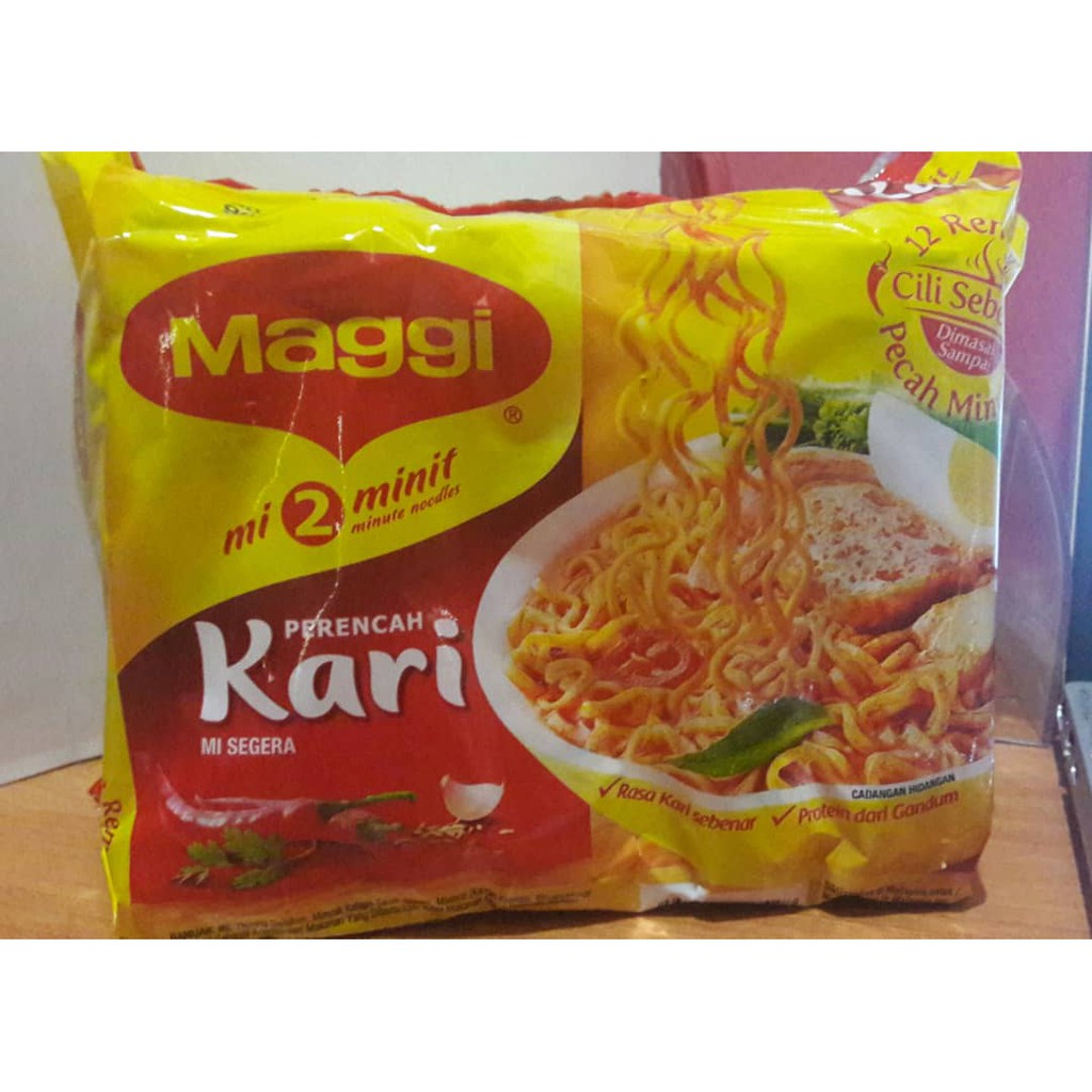 Maggi Kari 2 Minit 5 X 79g Shopee Malaysia