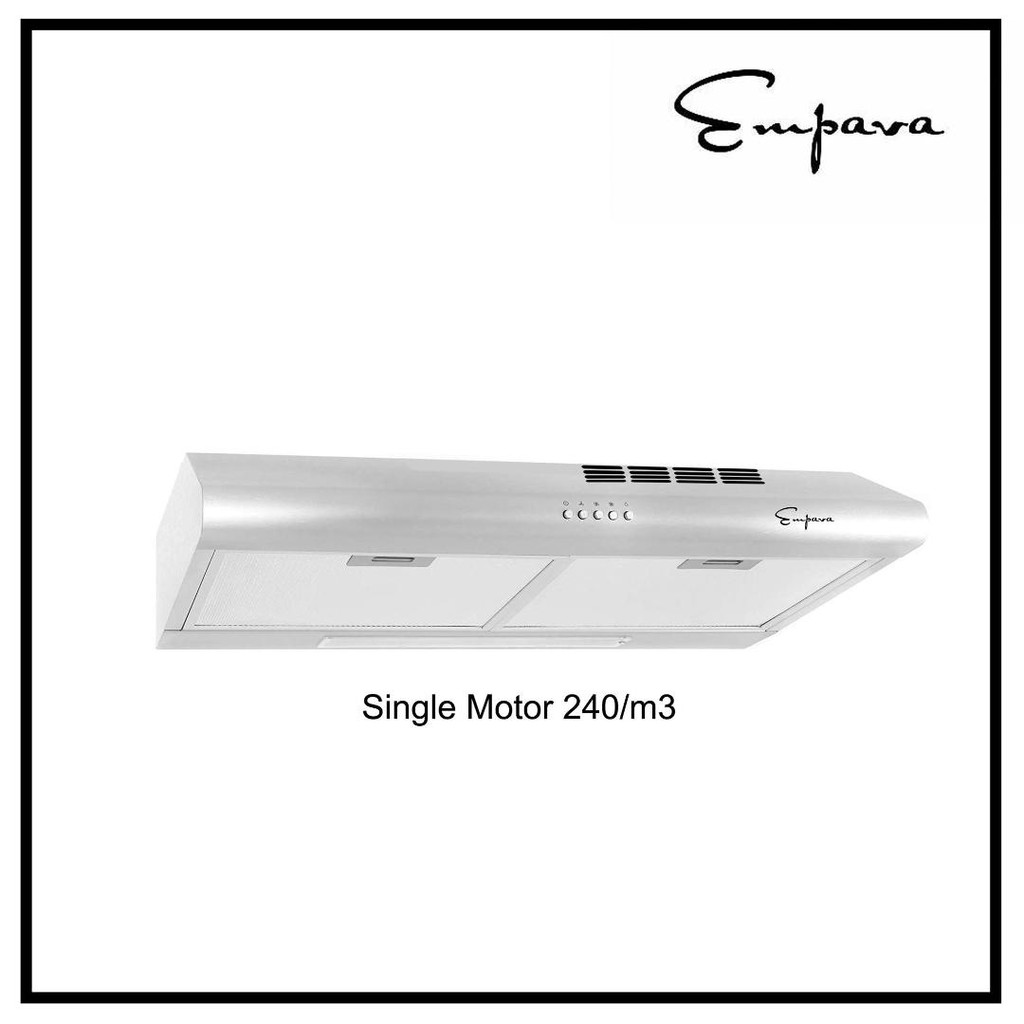 RANGEHOOD Empava Ductless 60 cm Filter Type Stainless Steel 240/ m3