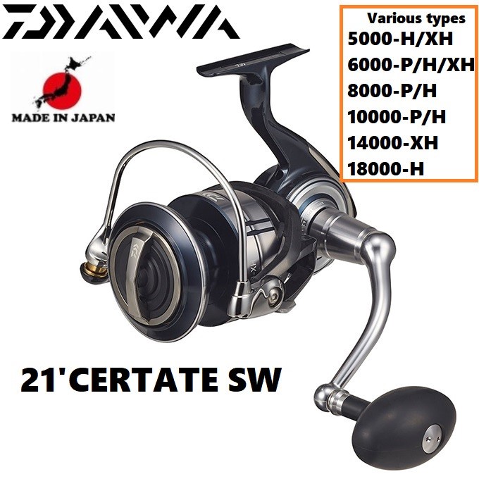 Daiwa '21 Certate SW Various 5000/6000/8000/10000/14000/18000/-H/-XH/-P ...