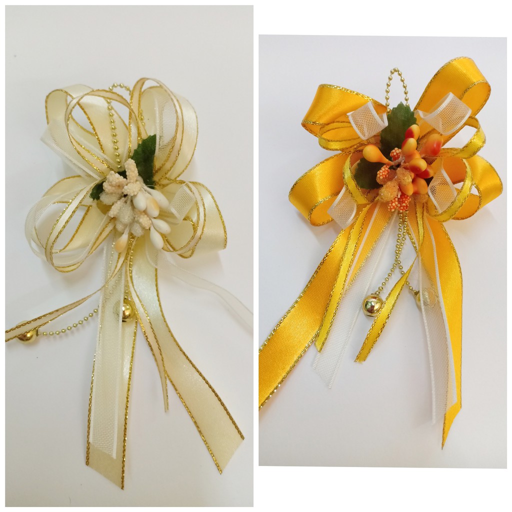 (BR 0012 G) Bunga Rozet Siap Pin Corsage | Shopee Malaysia