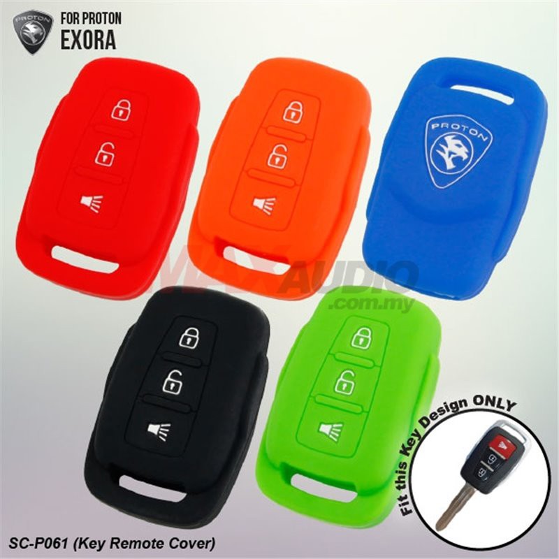PROTON EXORA Quality Leather/ Silicone Smart Car Key Remote Case Cover Sarung Kunci Accessories