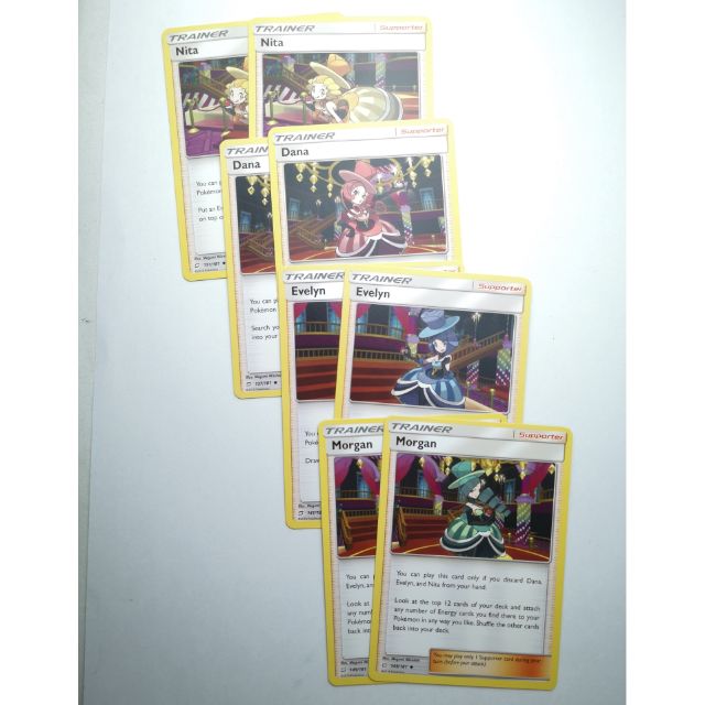 Pokemon Tcg Nita Evelyn Dana And Morgan Set Shopee Malaysia