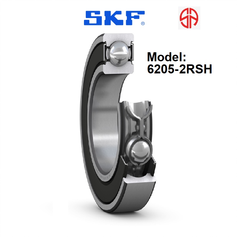SKF 6205-2RSH Deep Groove Ball Bearing Rubber Seals 25x52x15 | Shopee ...