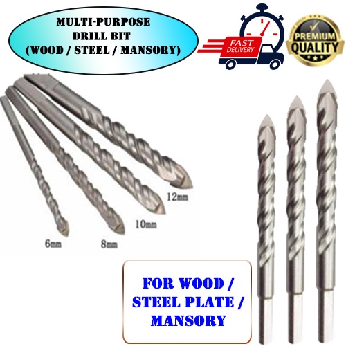 SUTO X5 MULTI PURPOSE DRILL BIT Triangle Spiral Tile Drill Bits ...