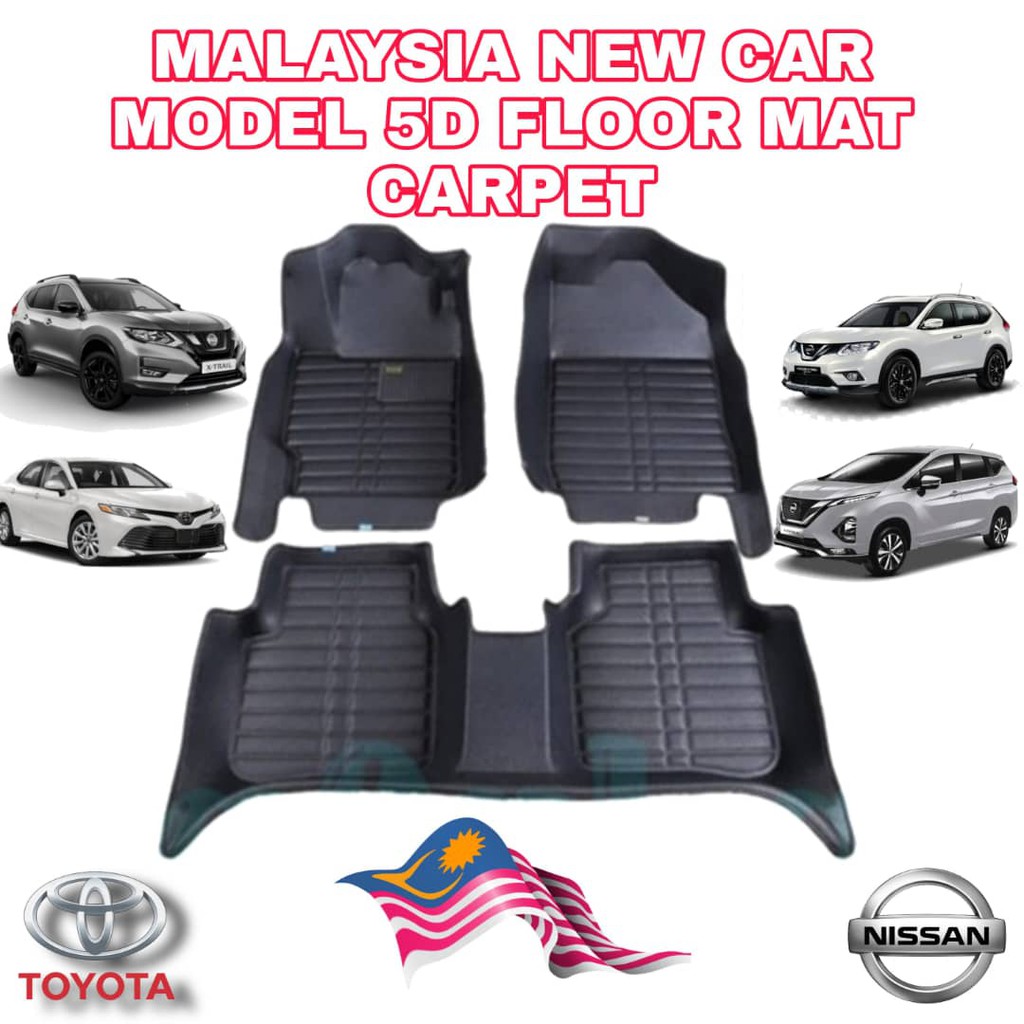 UNIVERSAL 5D Car Floor Mat Carpet Kereta Car Mat Murah Karpet Aksesori