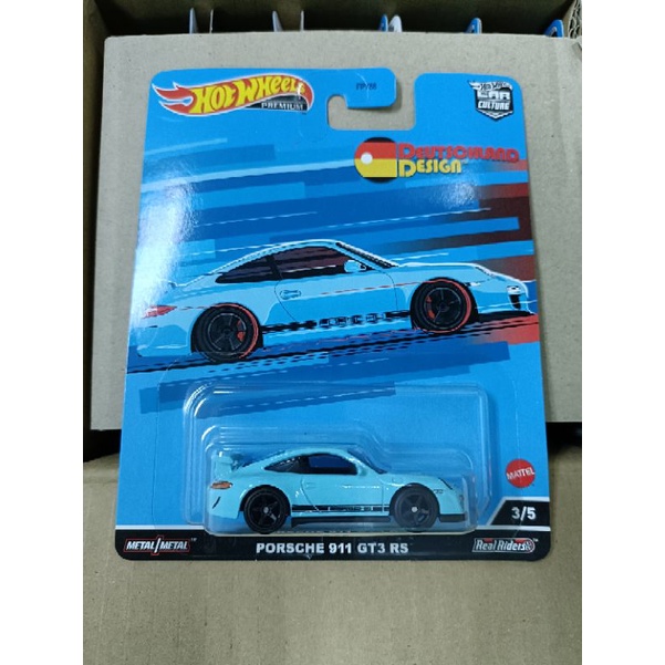 Hot Wheels Premium Porsche 911 GT3 R '23 - Scala 1:64, Metallosa, Pneumatici Real Riders, Circuit Legends, Collezionabili, HRV72 - 2