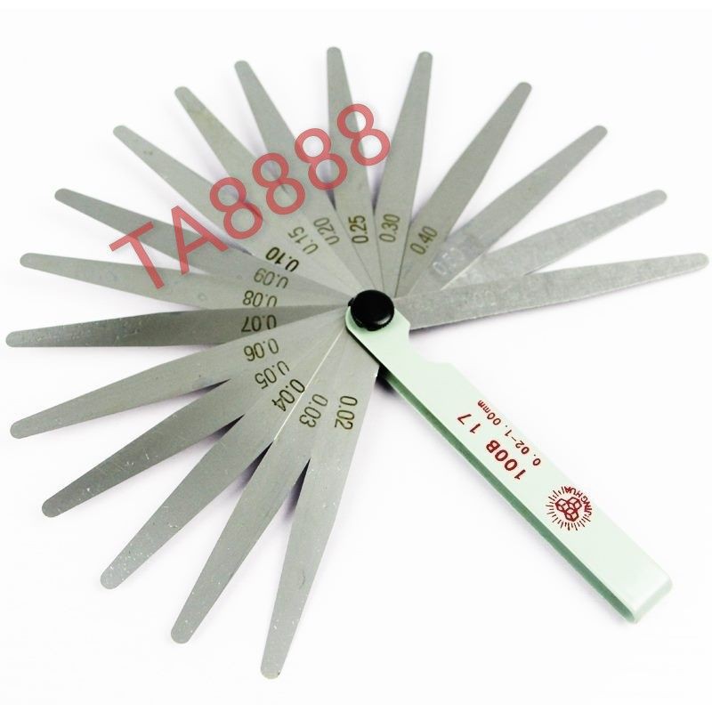 TA8888 Feeler gauge 17pcs ruler tool rocker arm ukuran pembaris valve